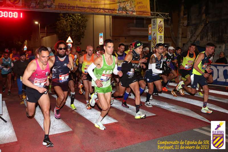 Salida Campeonato de España de 50km celebrado en Burjassot